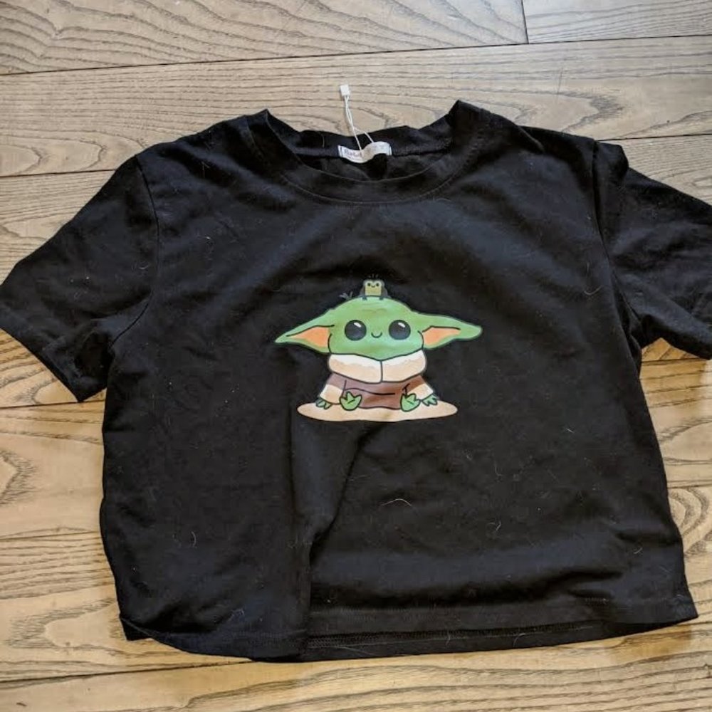 Black Baby Yoda T-Shirt